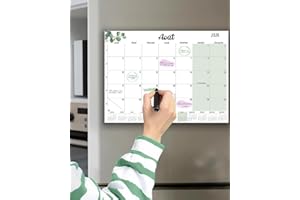 Qupuce Calendrier Magnetique Frigo 2026 32 * 22CM, Calendrier Familial Nov.2025 - Déc.2026, Calendrier de l'Avent Organisateur Planning, Bureau et Maison, Planificateur mensuel (Français)