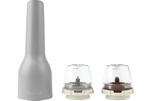 FinaMill GP813437-111STO USB Spice Grinder Set, Plastic, Stone Grey
