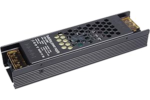 Doright Transformateur LED 120W Adaptateur de Pilote DC 12V 10A D'alimentation à LED de Surveillance Ultra-Mince Convertisseur de Tension Constante pour Alimentation pour Bande LED, G4, MR11, MR16