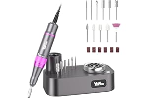 Nagelfräser für Gelnägel 35000 U/Min,YaFex 11 in 1 Elektrische Nagelfräser Professionelle mit Nagelfräser Aufsätze,Nagelfeile Maniküre Pediküre Set mit dem Verriegelungssystem