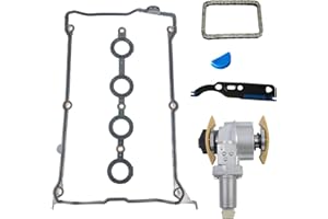 Huiruhy Remplacement du kit de joint de tendeur de chaîne de réglage d'arbre à cames pour 1.8 T 058109088D 058109088B 058198217