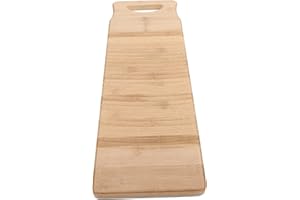 HEMOTON Hand Washing Clothes Tools Wood Washboard Washing Board Laundry Cleaning Board Hand Washing Scrubboard, Wavy Pattern, Efficient Cleaning for School, Home, 60 x 20 x 1.8cm