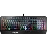 MSI GG VIGOR GK20 TR GAMING KEYBOARD RAINBOW ARKA AYDINLATMA ANTIGHOSTING MEMBRAN SIVI DOKULMESINE DAYANIKLI OYUNCU KLAVYESI 