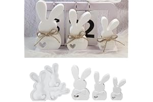 HEGAWLEO Silikonform Ostern, Osteralphabet Silikonform, Silikonformen Gießformen Ostern, Hase Gips Zum Gießen Ostern Silikonformen Ostern Gipsform Osterhasen Silikonform Für DIY Handwerk (E)