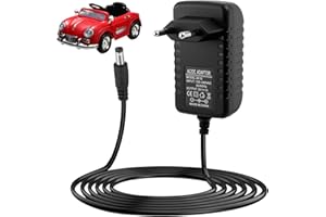 BUZUYIWAR 6V Chargeur Voiture Électrique Enfant, 6V 1A Chargeur de Batterie pour Enfants SUV ATV Moto Quad Electrique Jouets de Voitures à Enfourcher Electric Ride-Ons Accessoires Connecteur 5,5 x 2,5 mm
