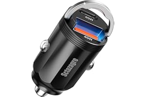 Sctazagre Ładowarka samochodowa USB C, [PD/PPS45W+QC 3.0] szybka pamięć cygar USB łącznie ładowarka samochodowa mini metalowa do iPhone 14 13 12 Pro Max Samsung Huawei