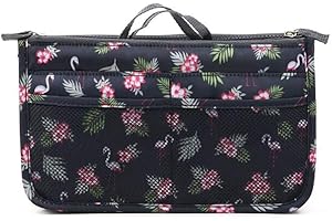 NOVAGO Organiser/Organisateur/Pochette/sac de rangement pour intérieur de grand sac à main ou sac de voyage- Flamant Rose (autres couleurs diposibles)