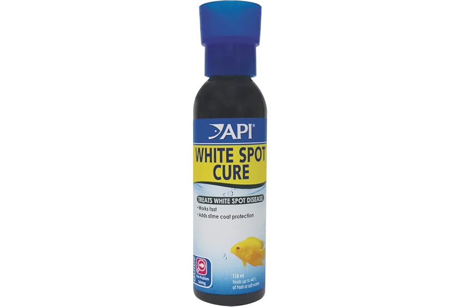API White Spot Cure Freshwater and Saltwater Fish Medication, 118 ml - Packaging May Vary