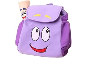ANNIUP Sac à dos Explorer Sac de sauvetage avec carte, sac à dos de maternelle Violet, violet