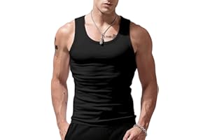 Viisendy Pro Canotte da Uomo Stringer Canotte in Cotone Senza Maniche Allenamento in Palestra Bodybuilding Fitness T-Shirt muscolari