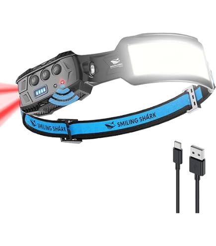 Lampe Frontale SWZEC Borcelle AdventureLight - Faisceau Panoramique 230° - Légère Et Puissante Pour Sports Et Randonnée