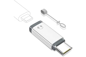 bakibo Lightning auf USB C Adapter Audio, Adapter Lightning auf USB C für kopfhörer Unterstützt Musik Microphone Anrufe Inline-Fernbedienung für i Phone 15 16 i Pad S25 S24 (Nicht zum Lade), Weiß