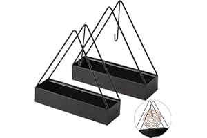 Sumnos 2 pezzi Porta Spirale Antizanzare, Porta Zampirone Antizanzare in Metallo per Camera da Letto, Soggiorno, Cucina, Ufficio, Esterno (Nero)