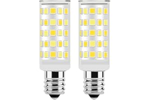KUNKA E12 Edison LED-Glühbirnen 40 Watt Äquivalent -C7 Kandelaber, Sockel -4W 400lm für Kronleuchter, Deckenventilator, Tischlampe, Haushaltsgeräte -3 Farbtemperaturen (2Stück)