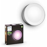 Philips Hue Daylo White & Colour Ambiance Smart LED Outdoor Wall Lighting, for Home Garden, Patio. [INOX] Works with Alexa, G