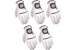 H-Cube Guanti da golf per tutte le stagioni, confezione da 5, ideali per condizioni di bagnato e asciutto