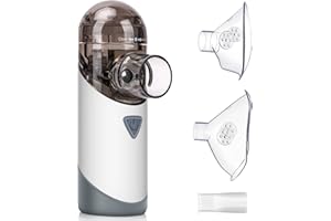 UWELLIKY Inhalator Vernebler, Tragbar Inhalationsgerät, Wirksam bei Atemwegserkrankungen, USB Aufladbar, Handlicher Mesh-Vernebler, Geräuscharm, für Erwachsene und Kinder Geeignet