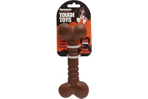 Rosewood Small Beef Bone – Durable Nylon Chew Toy for Small Dogs <10kg | Promotes Dental Hygiene | Long-Lasting Chicken Flavour | 12cm Bone Shape