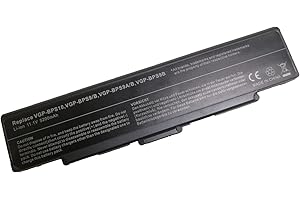 HUBEI BPS9 VGP-BPL9 VGP-BPS9 VGP-BPS9/B VGP-BPS9/S VGP-BPS9A VGP-BPS9A/B Reemplazo de la batería del portátil para Sony Vaio VGN-CR VGN-CR VGN-NR PCG-7113M PCG-7121M PCG-7131M PCG-7133L(11.1V 5200mAh)