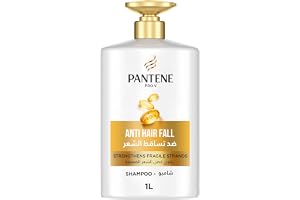Pantene Pro-V Anti Hair Fall Shampoo 1L for Hairfall Control,Stronger & Thicker Hair with Pro-V Nourishment