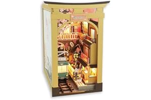 EQUIS GOVICENS Book Nook.Maqueta Libro para estantería. Book Nook Kit. Manualidades para Adultos. Juguetes Casa de Muñecas en Miniatura de Madera (Japan)