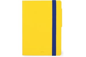 Legami - Agenda Giornaliera Small, 12 Mesi, da Gennaio 2024 a Dicembre 2024, Chiusura con Elastico, Planner mensile gennaio 2025, Taschina finale, Rubrica, 9,5x13,5 cm, Colore Yellow freesia