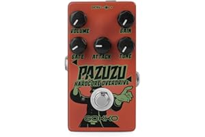 GOKKO Pazuzu Hardcore Overdrive Guitar Effect Pedal with Multi-mode and Built-in Noise Gate (GK-62)