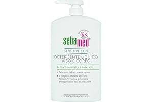 Sebamed Detergente Liquido Viso e Corpo, per Pelli Sensibili e Intolleranti, pH 5.5, 1 L
