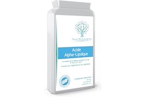 SWISS BIOENERGETICS Acide alpha lipoïque 300 mg 120 comprimés - ALA double (à la fois R-ALA et S-ALA) - Fabriqué au Royaume-Uni