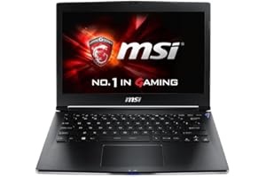 MSI GS302M-16SR2 33,8 cm (13,3 Zoll) Notebook (Intel Corei7-4720HQ, 2,5GHz, 16GB RAM, 256GB SSD, Intel Iris Pro, Win 8.1) sch