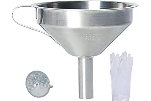 Embudo de filtro de resina UV DERUC y juego de filtros de pintura de acero inoxidable, embudo con asa + filtros + un par de guantes de goma, accesorios de impresora para impresora 3D SLA/DLP