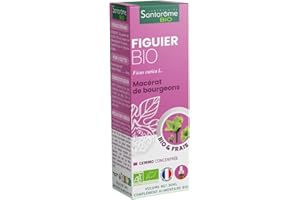 Santarome Bio - Gemmo Figuier | Complément Alimentaire Anti-Stress | Pour Canaliser ses Emotions - A base de plantes Bio - Bourgeon Frais de Figuier Bio | Flacon Pipette 30 ml | Made In France | Végan