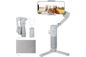 FeiyuTech VB4SE [Oficial] Estabilizador Smartphone, Estabilizador 3 Ejes para Teléfono, Compatible con iPhone y Android, Seguimiento 4.0 AI, Portátil y Plegable, para Youtube, TikTok, Vlog