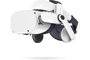 BOBOVR A2 Cuffie - Compatibili con Quest2, Amplificatore di potenza integrato, 4 modalità audio, Design con doppia cuffia magnetica