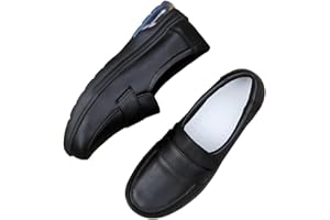 ZHFF Women's Comfortable Working Nurse Shoes, Plus Size Slip-on Casual, Breathable Leather, Slip Resistant, Waterproof Walking, Orthotic Shoes