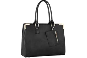 CRAZYCHIC - Grand Sac à Main Cabas Femme - Sac Cours Lycéenne Etudiante Fille - Ville Travail Business Scolaire - Fourre-Tout Tote Format A4 Large Cuir PU - Shopper Porté Epaule Bandoulière