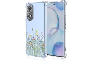 RankOne Coque de Téléphone Convient pour Honor 50 / Huawei Nova 9 (6.52" inches) Transparent TPU Silicone Color Drawing Pattern Case - Fleurs 11