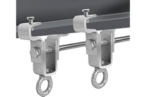 fifibang I-Beam Aufhänger für schwere Säcke Hält 204KG, Stahlträger Klemmen Breite Verstellbar von 6,3-2,2cm, Stahlträgerklemme, Heavy Bag Hanger für Boxsack/Schwingsessel