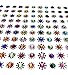 HUGE FESTIVAL BINDI PACK APROX 150 MUTLICOLOURED DIAMANTE BRIDAL TIKKA FANCY DESIGNER TATTOO BODY FACE GEMS JEWELS JEWELLERY ART (NB20)