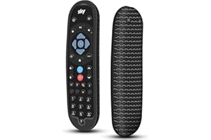 HYDREAM Cover for SKY Q Bluetooth Remote Control EC201 EC202 2020, Protective Silicone Case SKY Q New Remote Controller Sleeve Skin Holder Battery Back Protector Universal Replacement-Black
