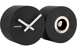 Karlsson Wall Clock Duo Cuckoo - Black (KA5789BK)