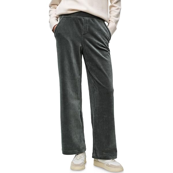 OPUS Damen Wide Leg Pants Aus Cord - MILENI Cargo Jogpants Mit Weiter Passform