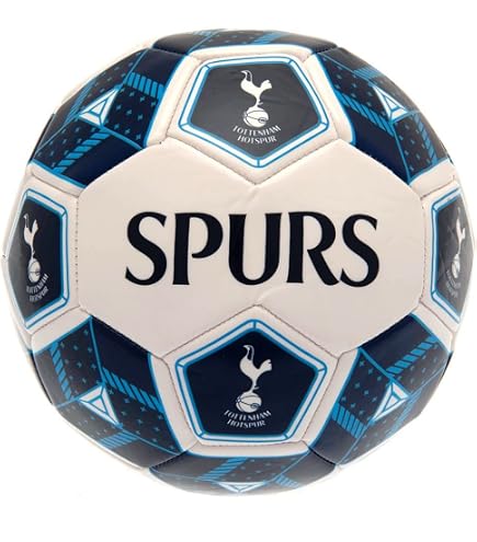 Pallone Da Calcio Hy-Pro Tottenham Hotspur – Special Edition Signature, Taglia 5, Colore Argento E Bianco, Regalo Per Fan Spurs