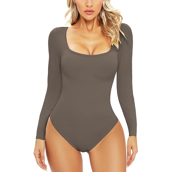 Kolsuz 3 parça nervürlü örme Bodysuit bel-kapma seksi temel yuvarlak boyun Tank