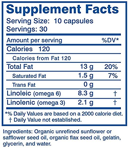 BodyBio Balance Oil Essential Fatty Acids Softgels , 300-Count