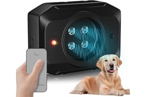 QEWEUUIE Anti Bell Gerät Hunde, 55Ft Antibell Ultraschall Gerät mit Fernbedienung, 3Modi Ultraschall Dog Silencer Innen Draußen, Hundeabwehr Ultraschall für Kleiner Großer Mittelgroßer