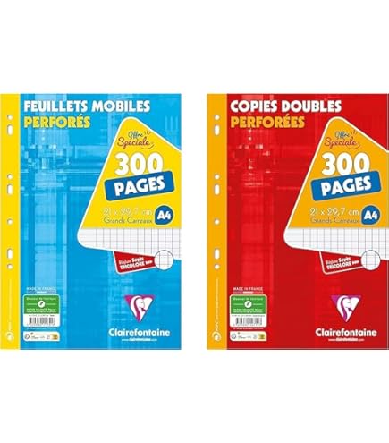 Exacompta KoverBook A4+ PVC Book Protector - Clear, Water-Resistant Cover For Exercise Books & Notebooks