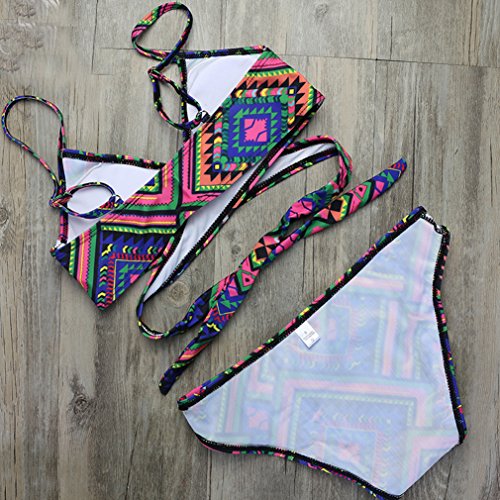 Kidslove Sexy Bikini Damen Retro Damen Bandeau damen sexy Bademode Badeanzug Schwimmanzug Sport Bikini - 3