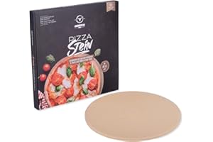 MOESTA BBQ EST. 2012 Moesta-BBQ Piedra para hornear pizzas, no. 1, redonda, 36,5 o 41 cm de diámetro -, 41 cm