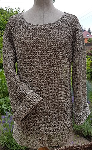 Gewachste Pechdraht 150 tex x 2 Farbe natur Leinengarn, Schusterzwirn Gewachst, Satlergarn Zwirn - 3